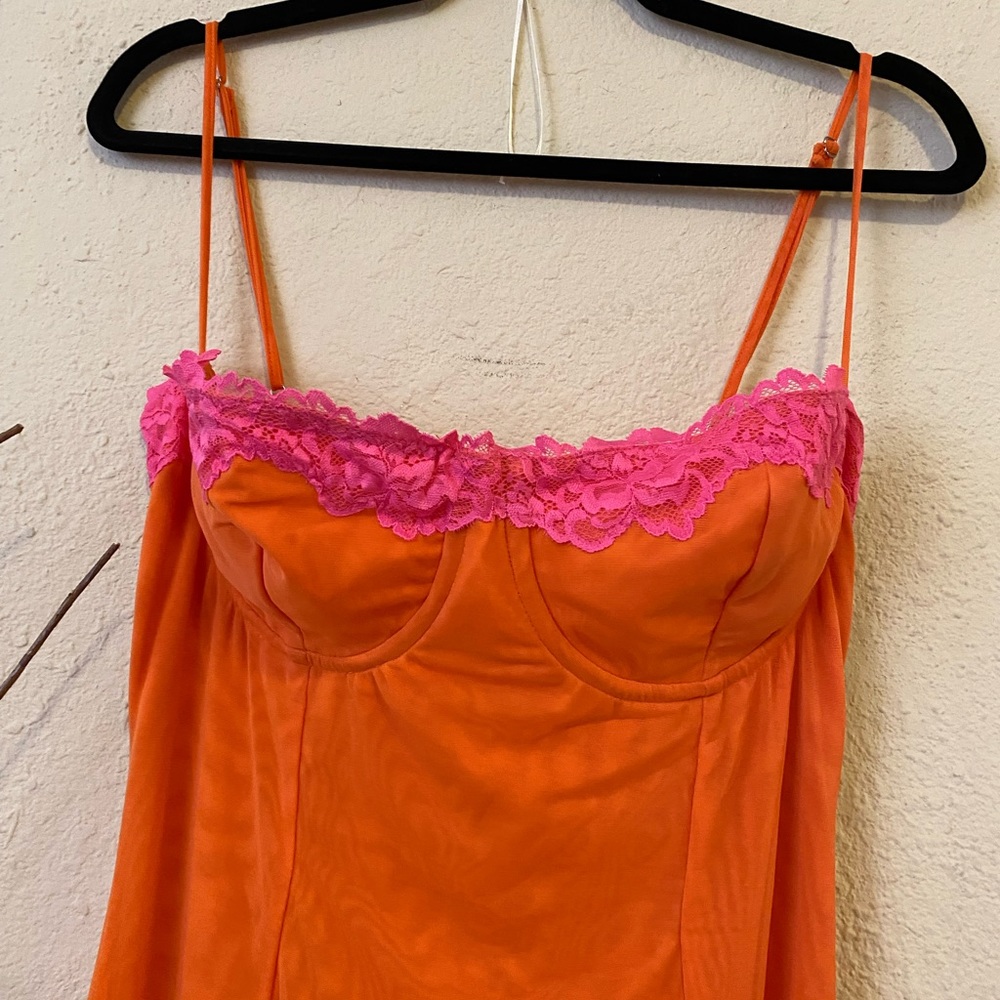 HOUSE OF CB 'Aiza' Flame Orange Maxi Dress NWOT size XL - Picture 16 of 16